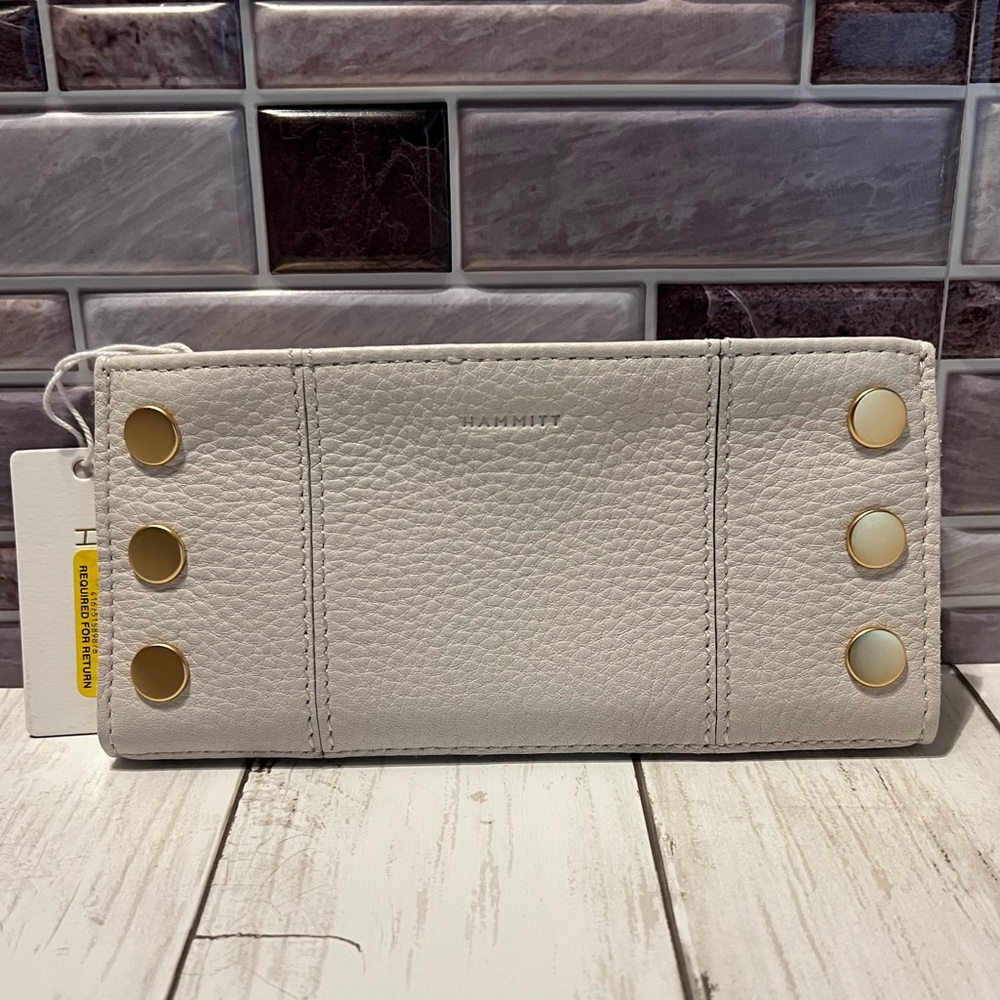 NWT Hammitt 110 North Calla Lily White Wallet